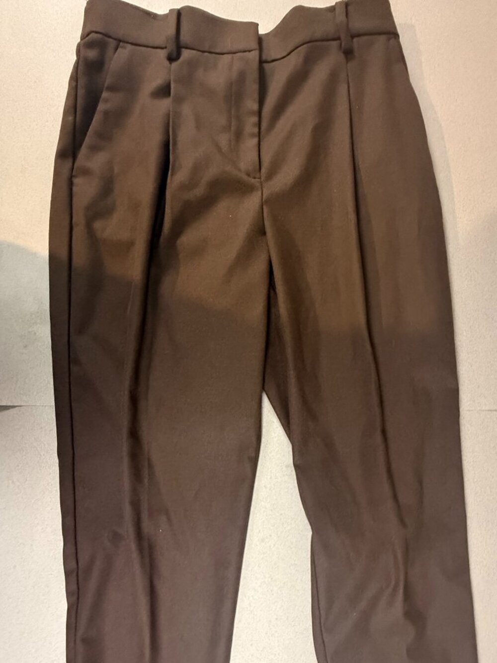 LOFT Brown Tailored Pants Size 6 Classic Workwear Trousers